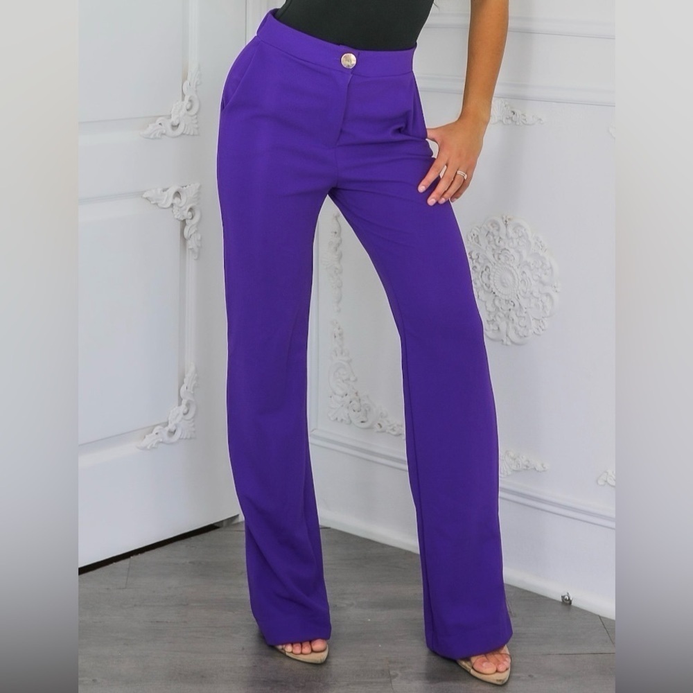 Elegant Purple Women's Pants